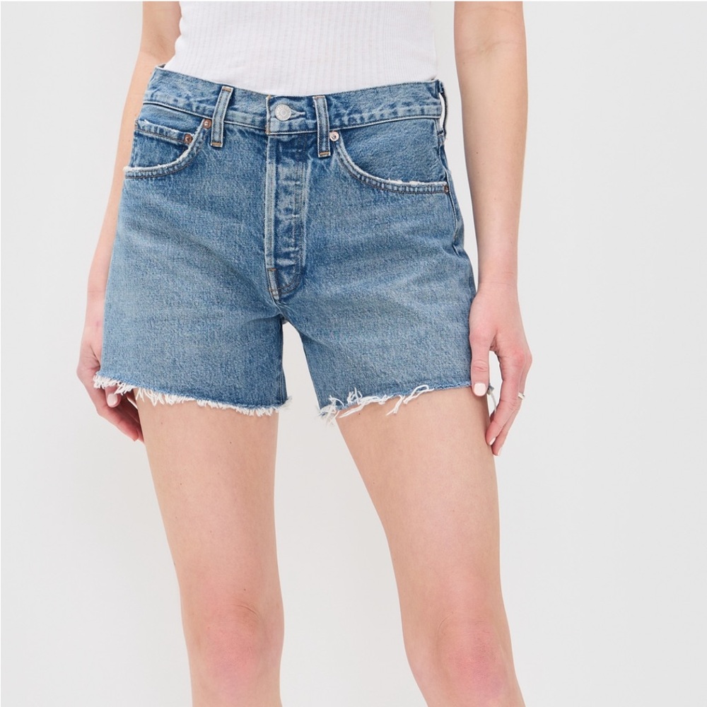 Agolde Long Parker Jean Shorts
